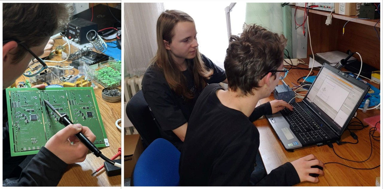High School Students on Internship